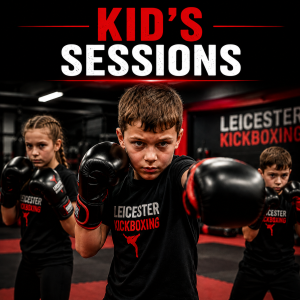 Kids kickboxing session